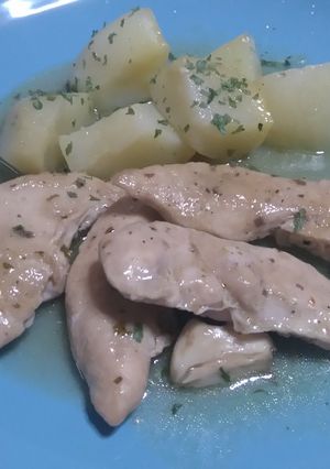 Una foto de ¡¡¡¡¡¡¡ Deliciosos !!!!!!! 🍗Solomillos de Pollo al Whisky 🥠