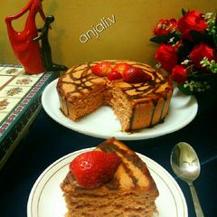 A picture of Whole wheat Strawberry Cake.