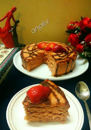 A picture of Whole wheat Strawberry Cake.