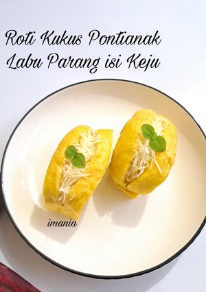 Foto resep Roti Kukus Pontianak Labu Parang Isi Keju