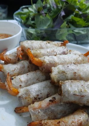 Hình của món Chả ram tôm.