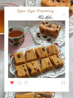 Foto resep Lapis Legit Cranberry (10 Telur)