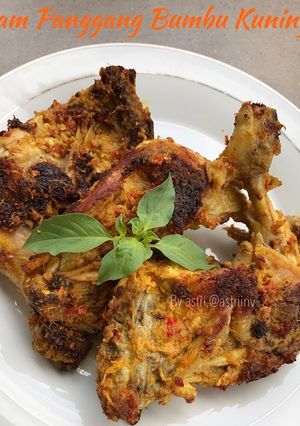Foto resep Ayam Panggang Bumbu Kuning