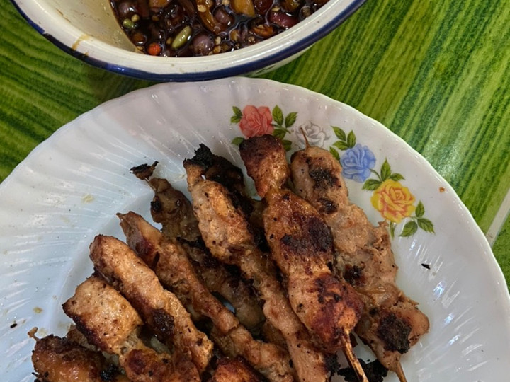 Cara Gampang Membuat Sate ayam teflon bumbu kecap, Bikin Ngiler