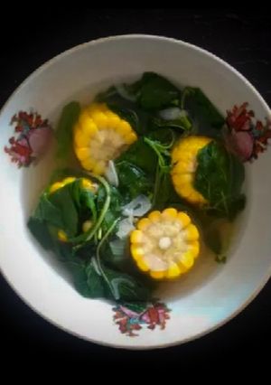 Foto resep Sayur Bayam Jagung Bening