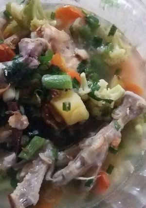 Foto resep sop ceker ebi