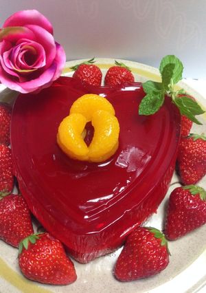 Una foto de Combinación de gelatina con leche