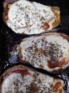 Una foto de Berenjenas rellenas al horno