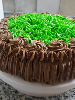 Una foto de Torta de chocolate y menta
