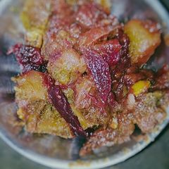 A picture of Beetroot stir fry.
