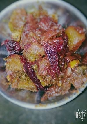 A picture of Beetroot stir fry.