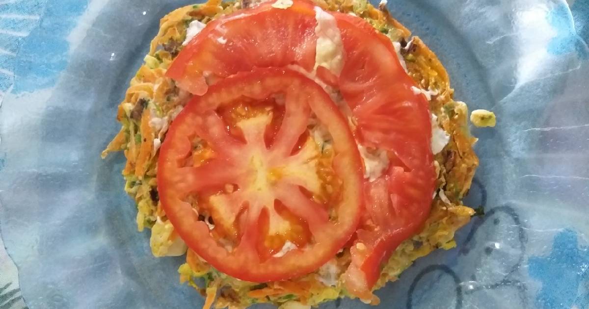 TORTILLA DE ZAPALLITO Y ZANAHORIA 💚🧡 Receta de 💚 RICO Y SALUDABLE 💚