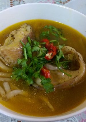 Hình của món Bánh canh cá lóc cho buổi tối nhớ quê.