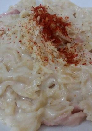Foto resep Farfalle Carbonara