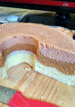Foto resep Bolu tiramisu 3 telur