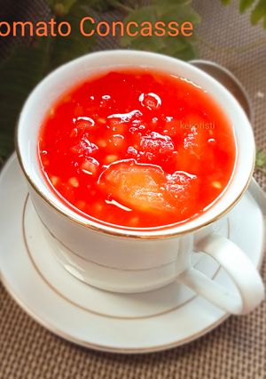 Foto resep Tomato Concasse (tomat tumbuk)