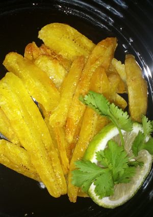 A picture of Honey Plantain chips (matoke).