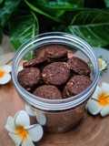 Choco Oatmeal Cookies with Almond