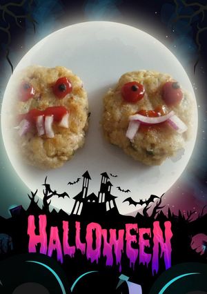 Una foto de Hamburguesas para Halloween