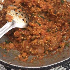 A picture of Baingan ka Bharta.