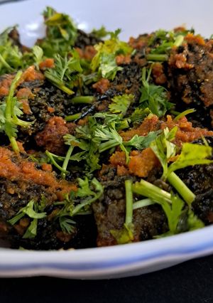 A picture of Stuffed karela.