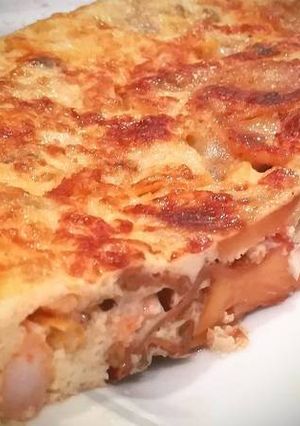 Una foto de Tortilla de gambas con Rossinyols y Camagrocs