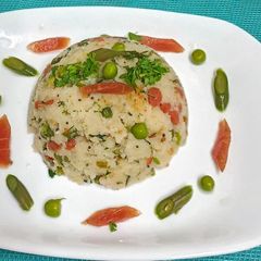 A picture of 🇮🇳Tri - Colour Upma🇮🇳.