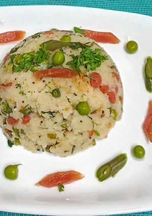 A picture of 🇮🇳Tri - Colour Upma🇮🇳.