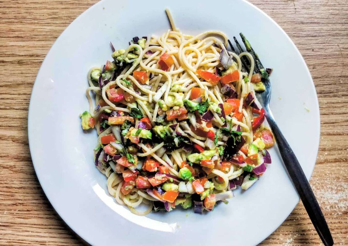 Avocado, Tomato, Lime Spaghetti