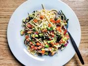 A picture of cilantro pasta