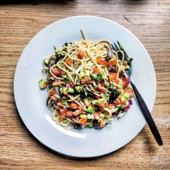 A picture of Avocado, Tomato, Lime Spaghetti.