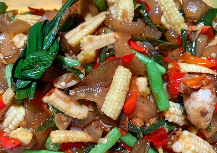 Cara mudah Membuat Oseng kikil janggel buncis, Bisa Manjain Lidah