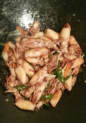 Foto resep Cumi asin lombok ijo