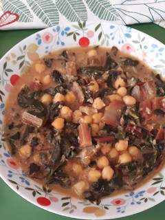Una foto de Acelgas con garbanzos