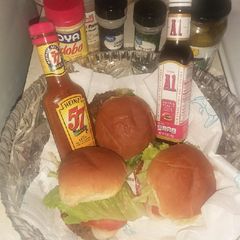 A picture of Hamburgers really tasty.