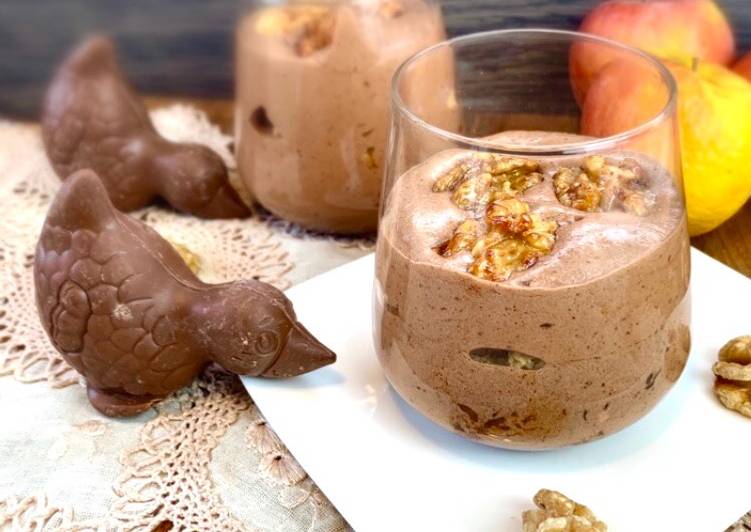 Easiest Way to Prepare Award-winning Mousse de chocolate com aquafaba e maçã