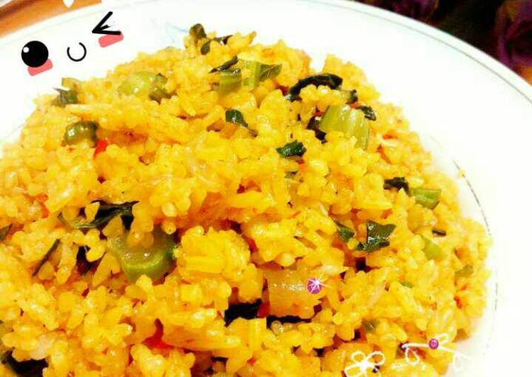 Resep ❈ Nasgor Kuning Sambal Trasi ❈ yang Bisa Manjain Lidah