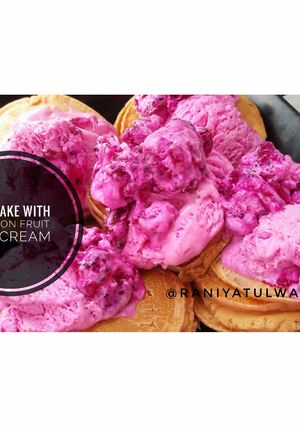 Foto resep Dragon Fruit Ice Cream