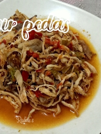 Langkah Mudah untuk Membuat Ayam suwir pedas Ekonomis Untuk Jualan