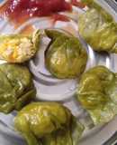 Palak paneer momoes