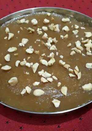 A picture of Jack fruit Halwa.