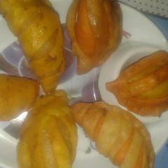 A picture of Homemade colour full gujiya.