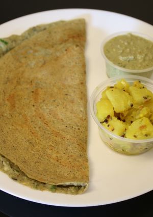 A picture of Lobia Dosa | Chawali Dosa.