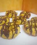Donuts de naranja y chocolate