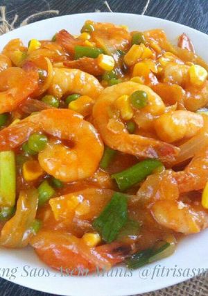 Foto resep Udang Saos Asem Manis