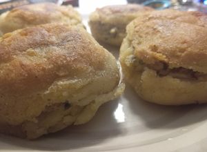 Una foto de Arepas venezolanas veganas de Pascua