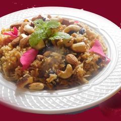 A picture of GUR KE CHAWAL  (Sweet rice, sakkarai pongal).