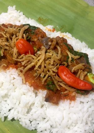 Foto resep Nasi Bakar (ampla balado + teri medan)