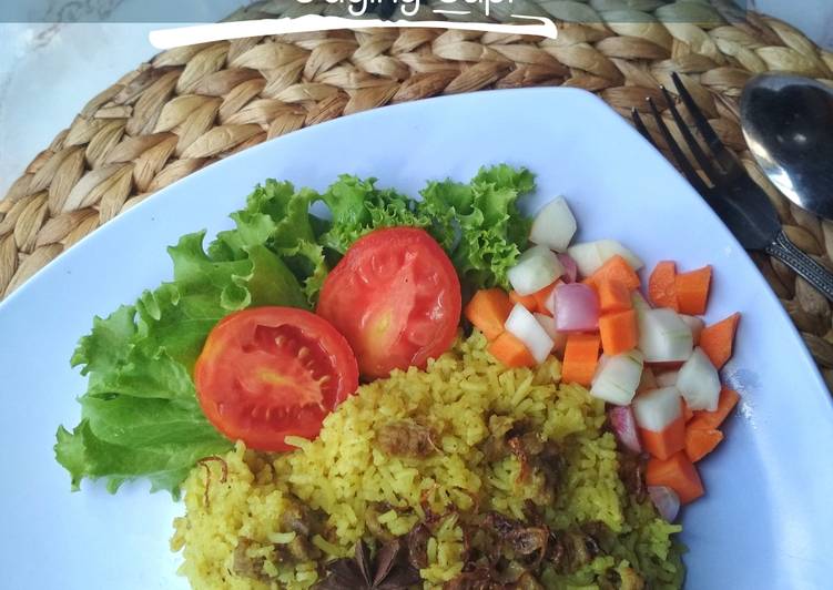 Resep Nasi Kebuli Daging Sapi Rice Cooker, Menggugah Selera