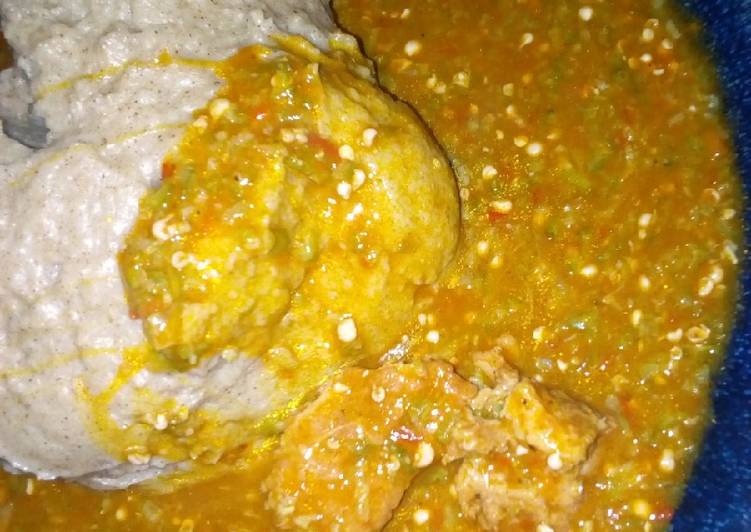 Recipe of Special Tuwon gero da dayan okro
